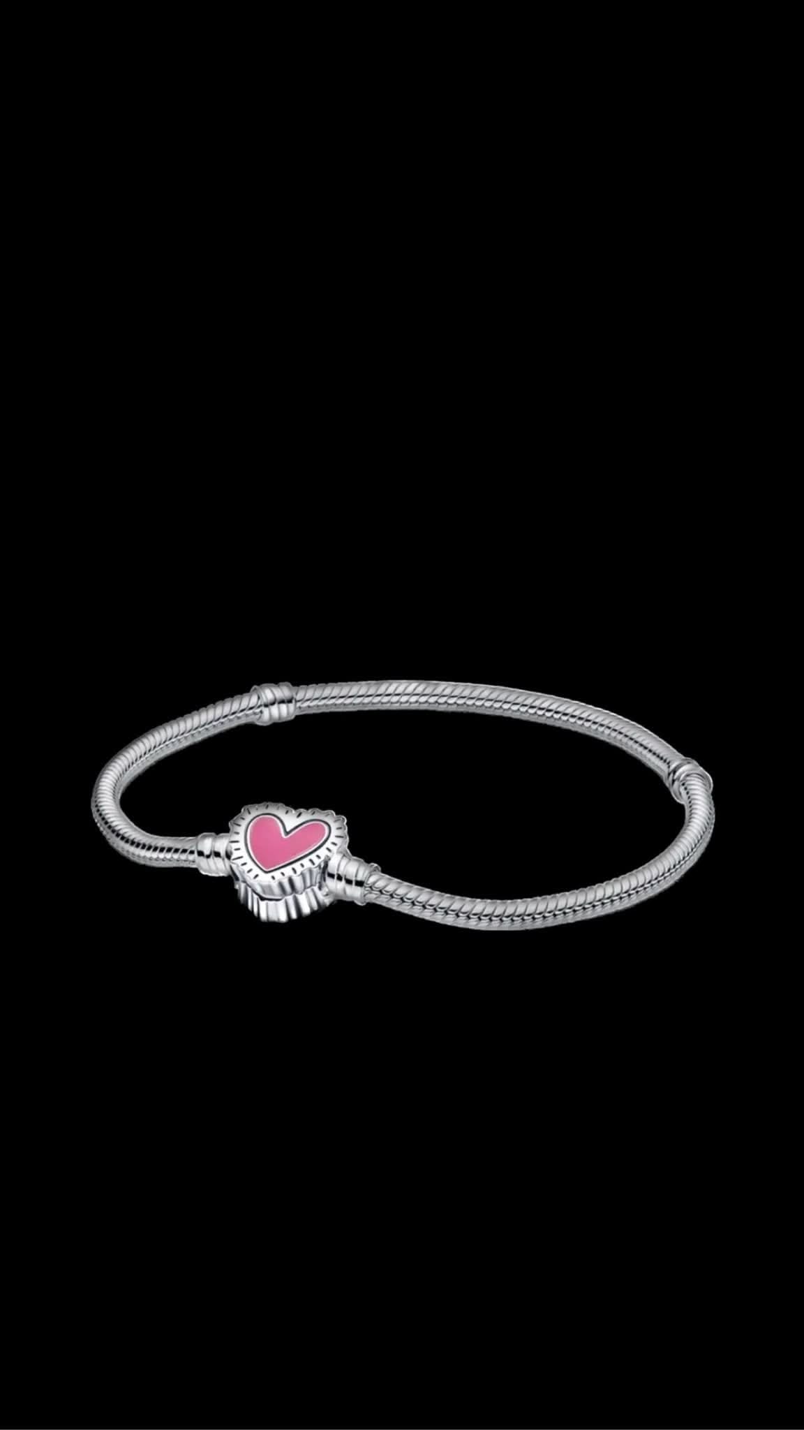 Bratara Charm Pink Heart - Icedout.nm