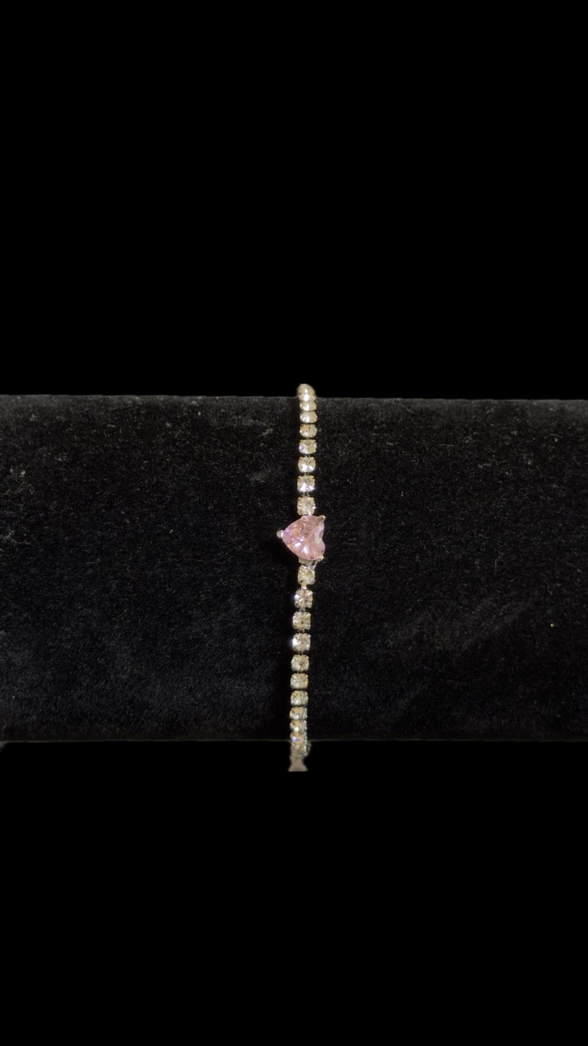 Brățara Tennis Heart Pink Reglabilă - Icedout.nm