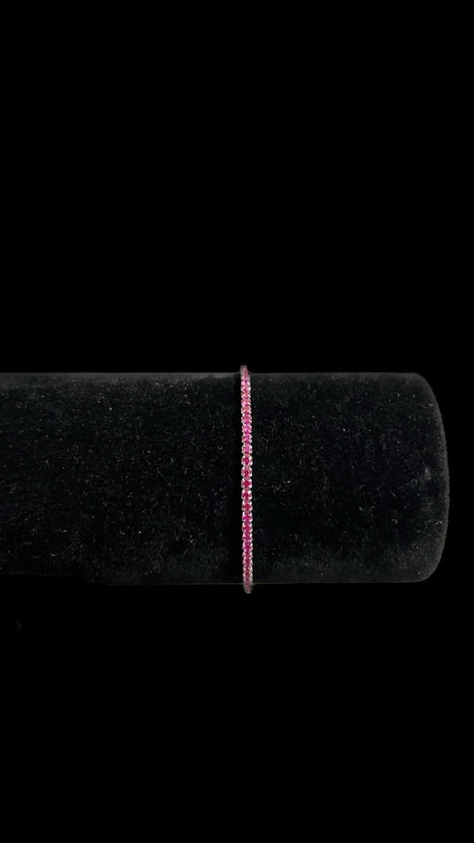 Bratara Tennis Ruby 2MM Argint 925 - Icedout.nm