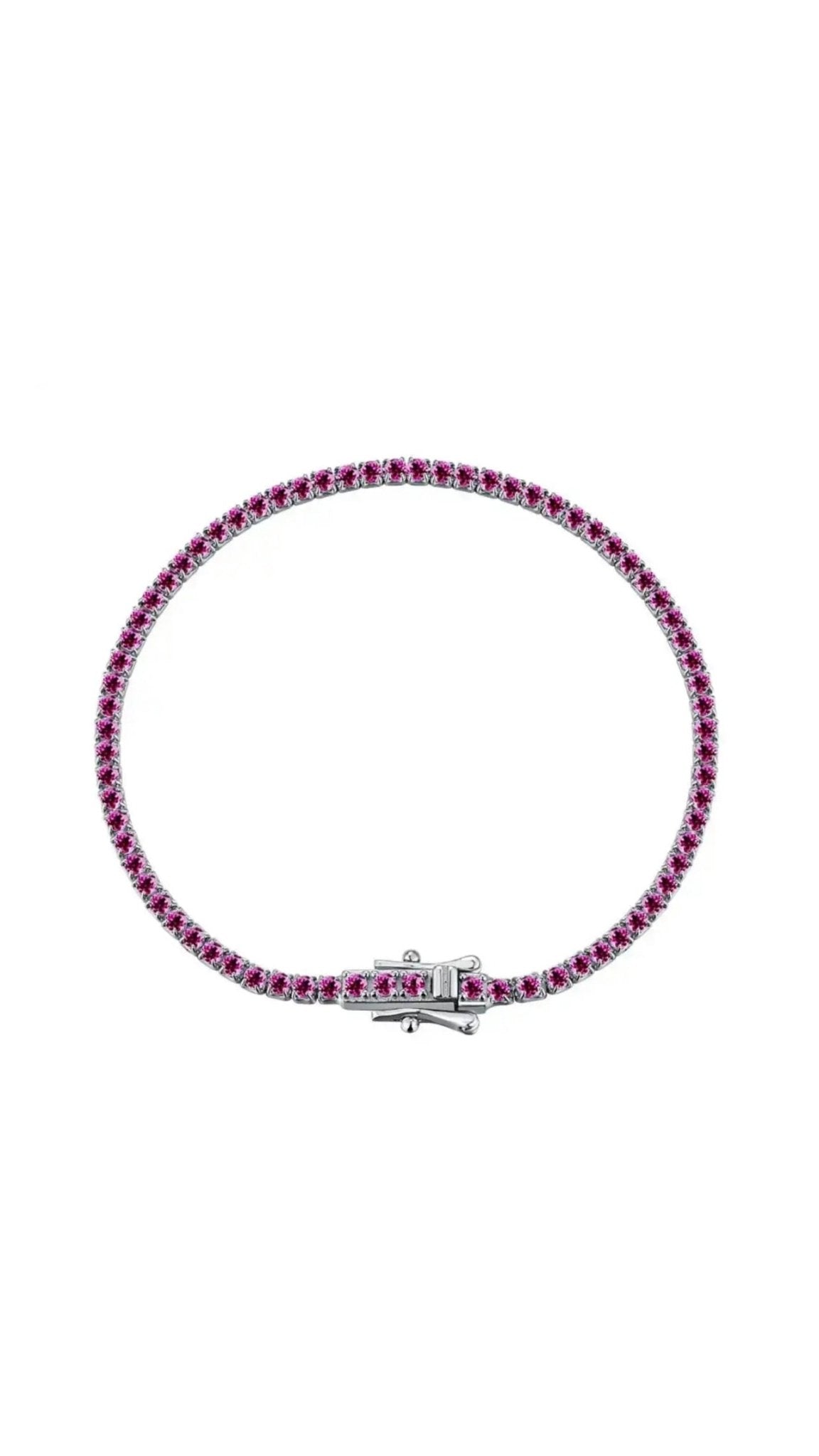 Bratara Tennis Ruby 2MM Argint 925 - Icedout.nm