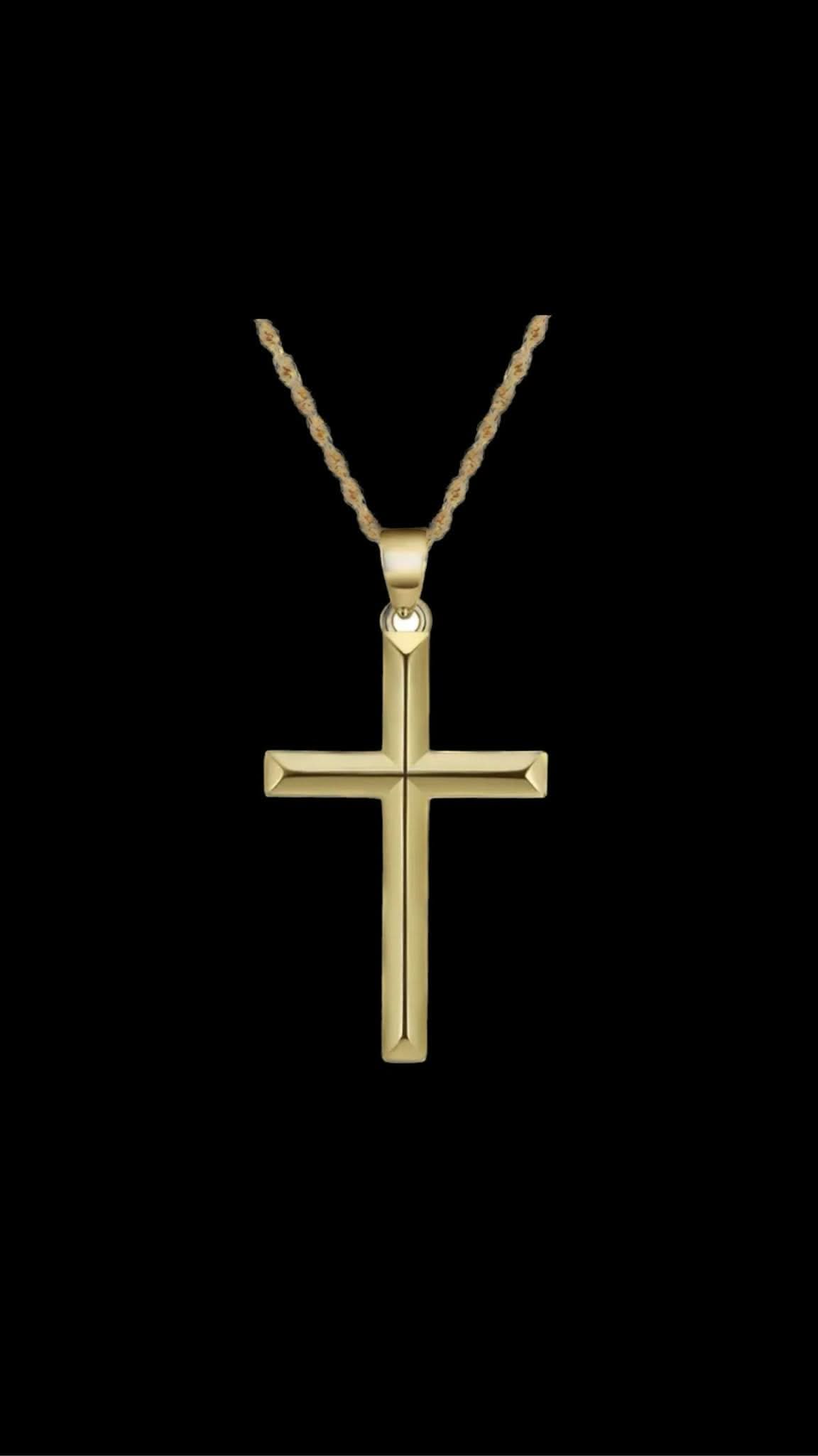Colier Cross Gold - Icedout.nm