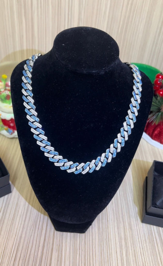 Colier Cuban Half Blue - Icedout.nm