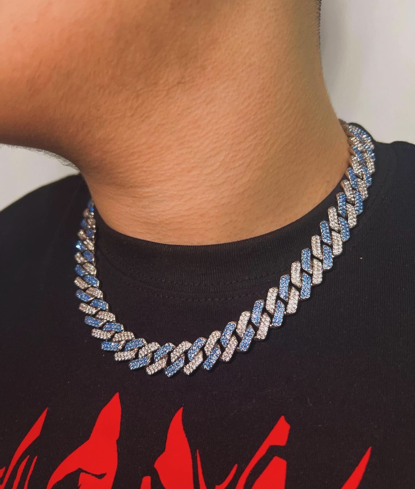 Colier Cuban Half Blue - Icedout.nm