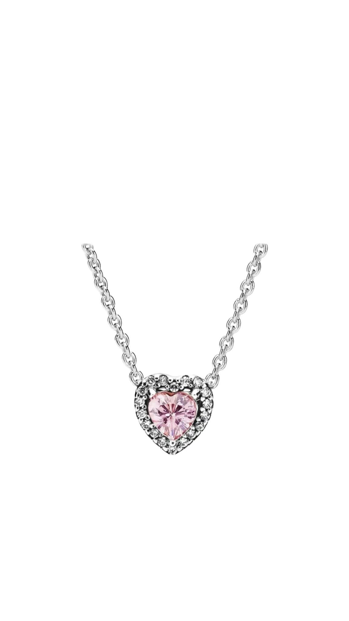 Colier Pink Heart 925 - Icedout.nm