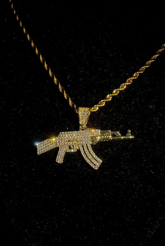 Colier Rope AK - 47 Gold - Icedout.nm