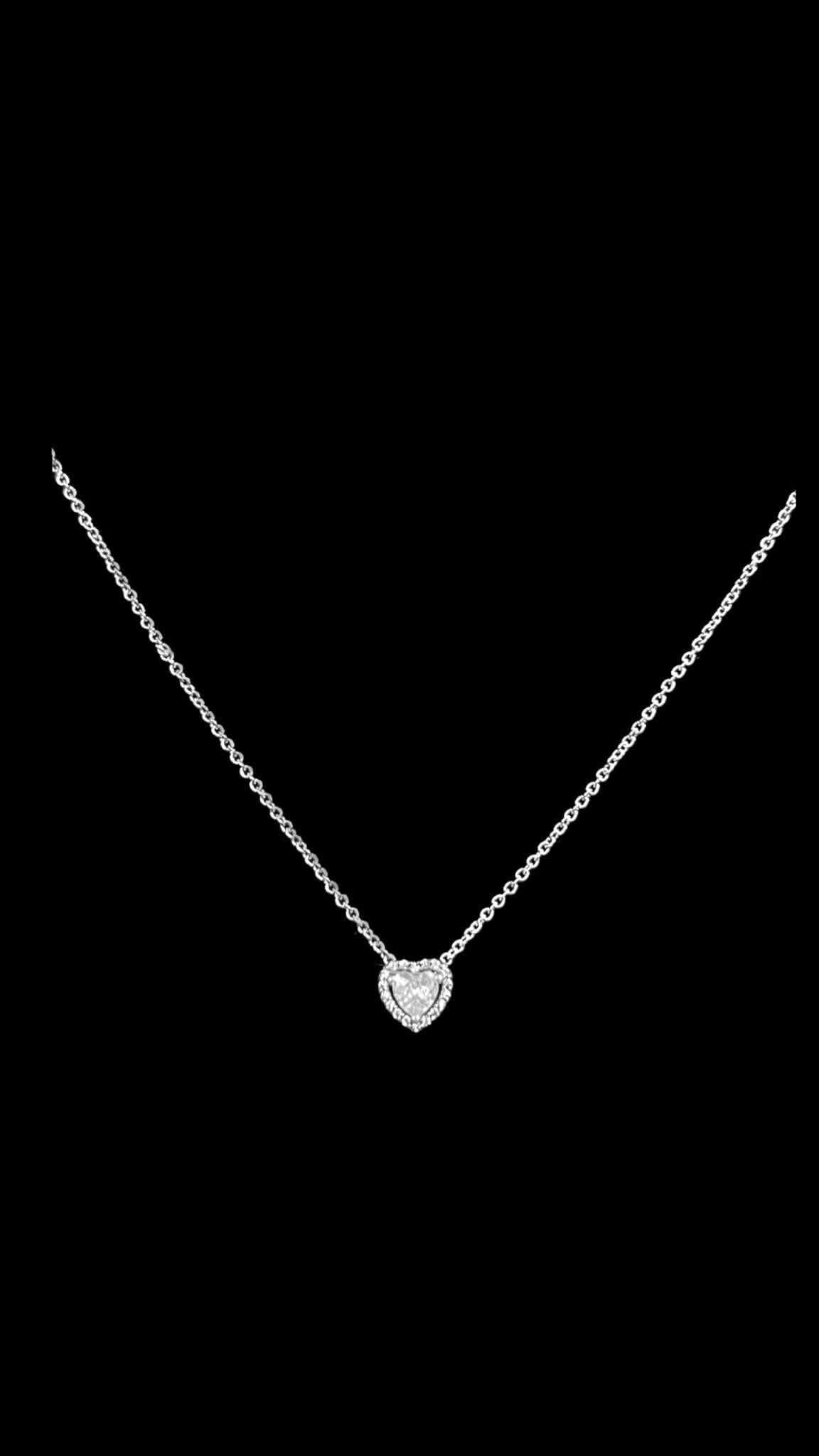 Colier White Heart Argint 925 - Icedout.nm