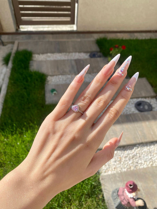 Inel Pink Heart Argint 925 - Icedout.nm