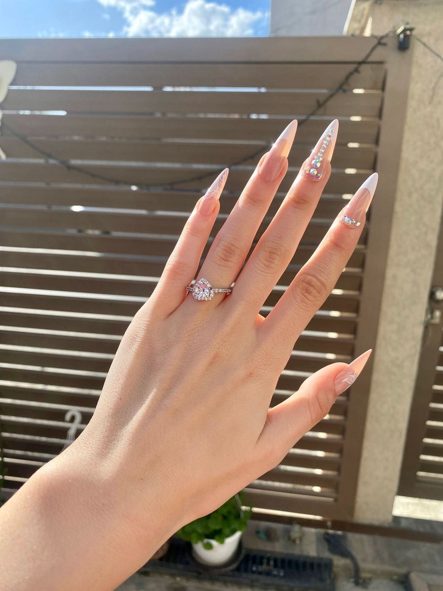 Inel White Heart Argint 925 - Icedout.nm