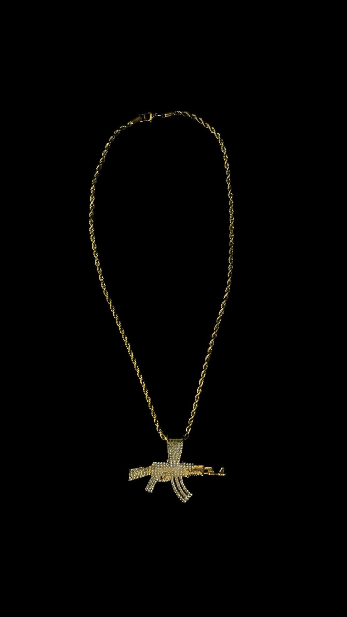 Pandantiv AK - 47 Big Gold - Icedout.nm