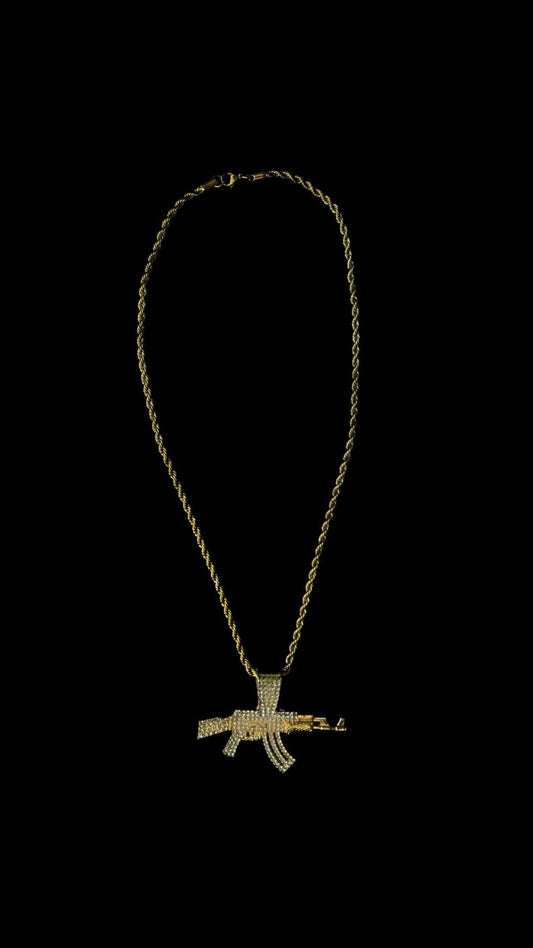 Pandantiv AK - 47 Big Gold - Icedout.nm