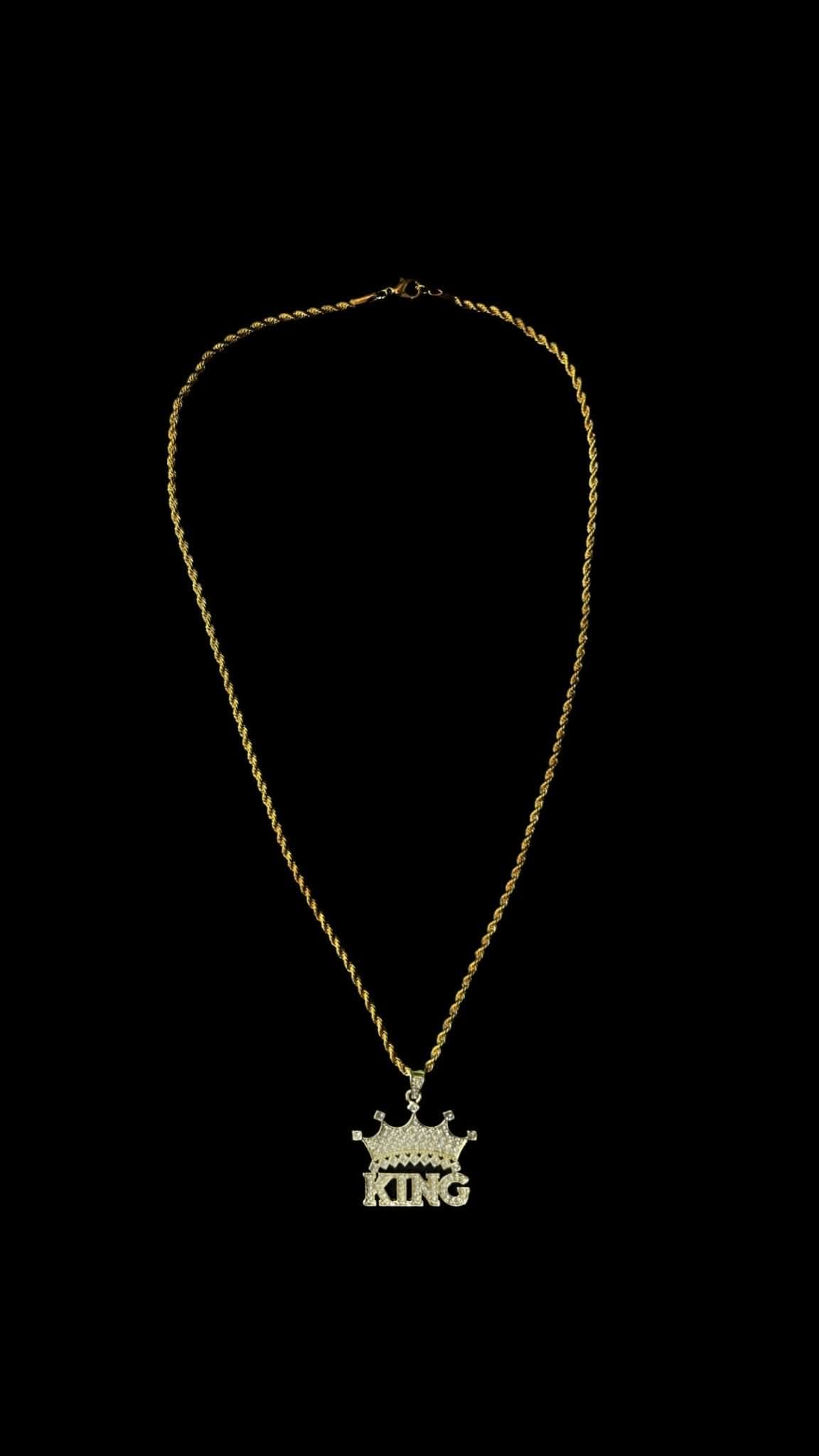 Pandantiv KING Gold - Icedout.nm