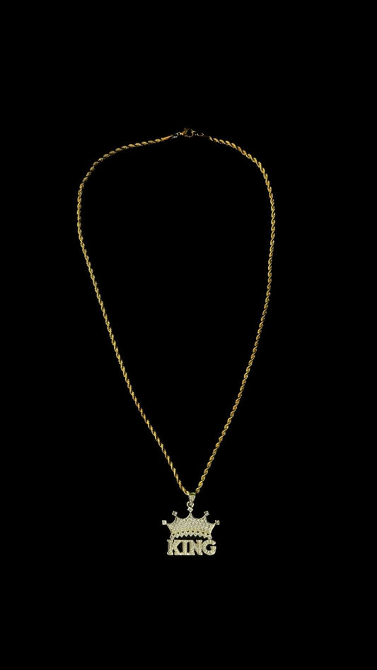 Pandantiv KING Gold - Icedout.nm