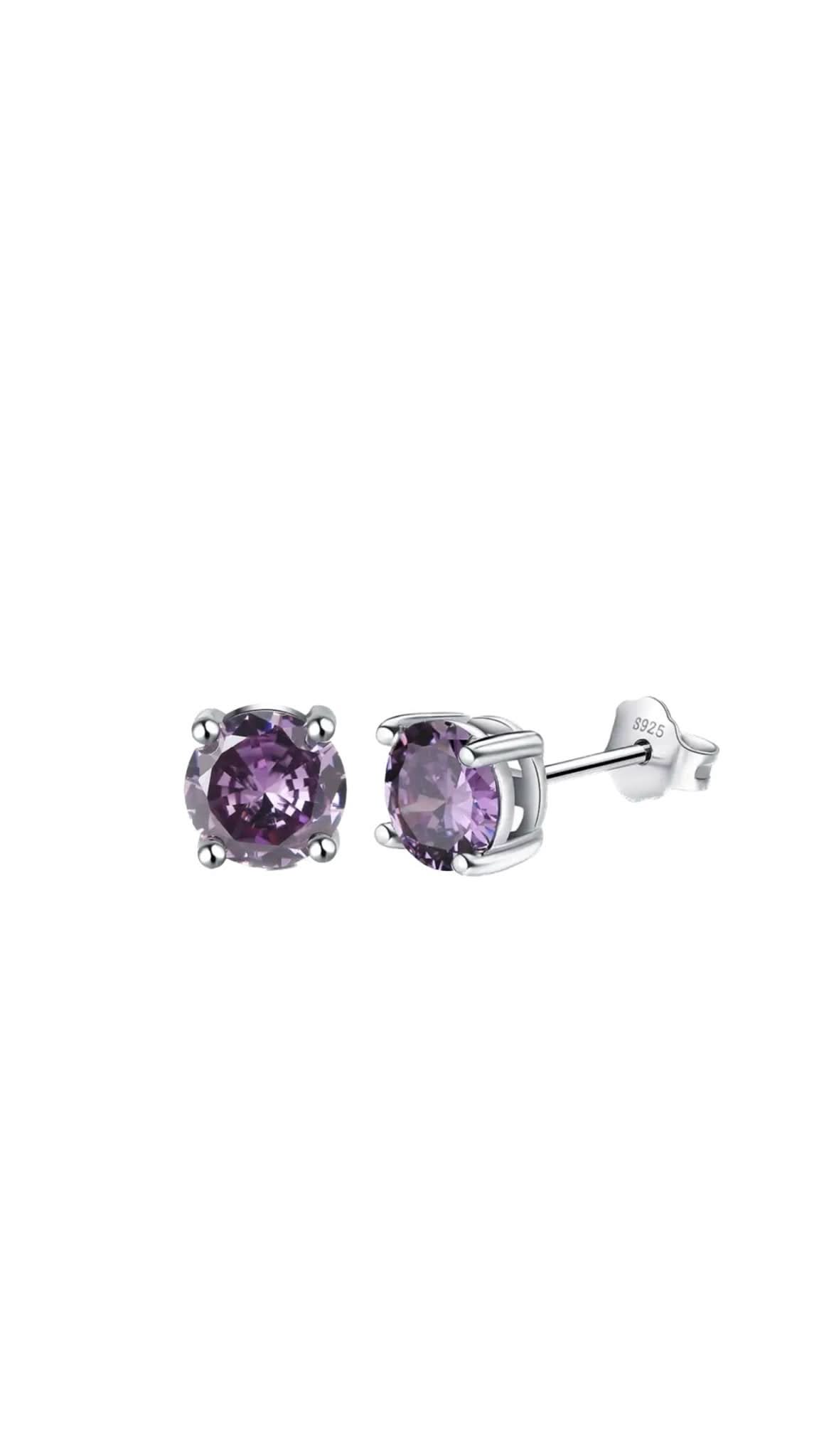 Set Amethyst Cercei + Inel Argint 925 - Icedout.nm