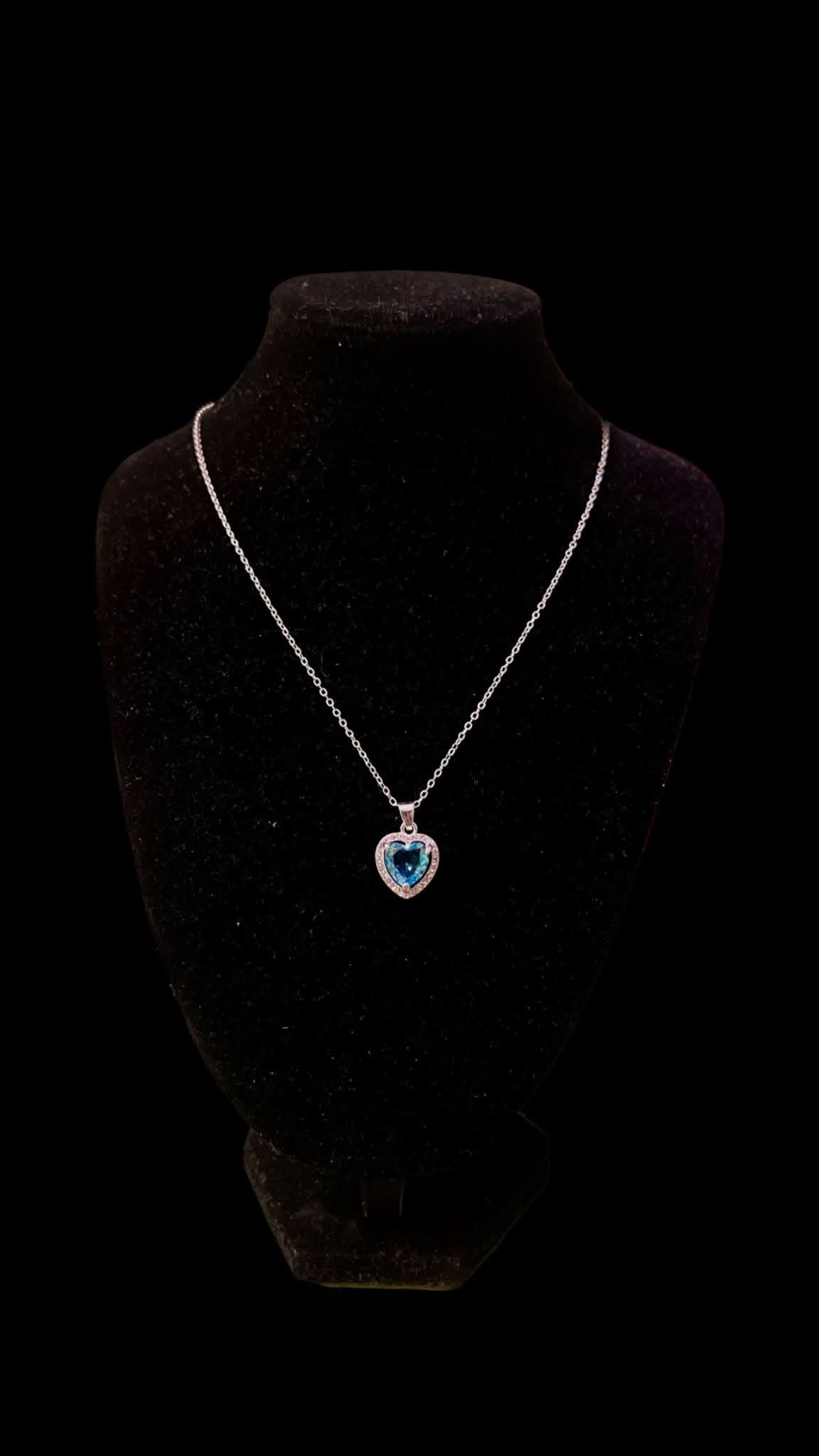Set Colier Blue Hearts - Icedout.nm
