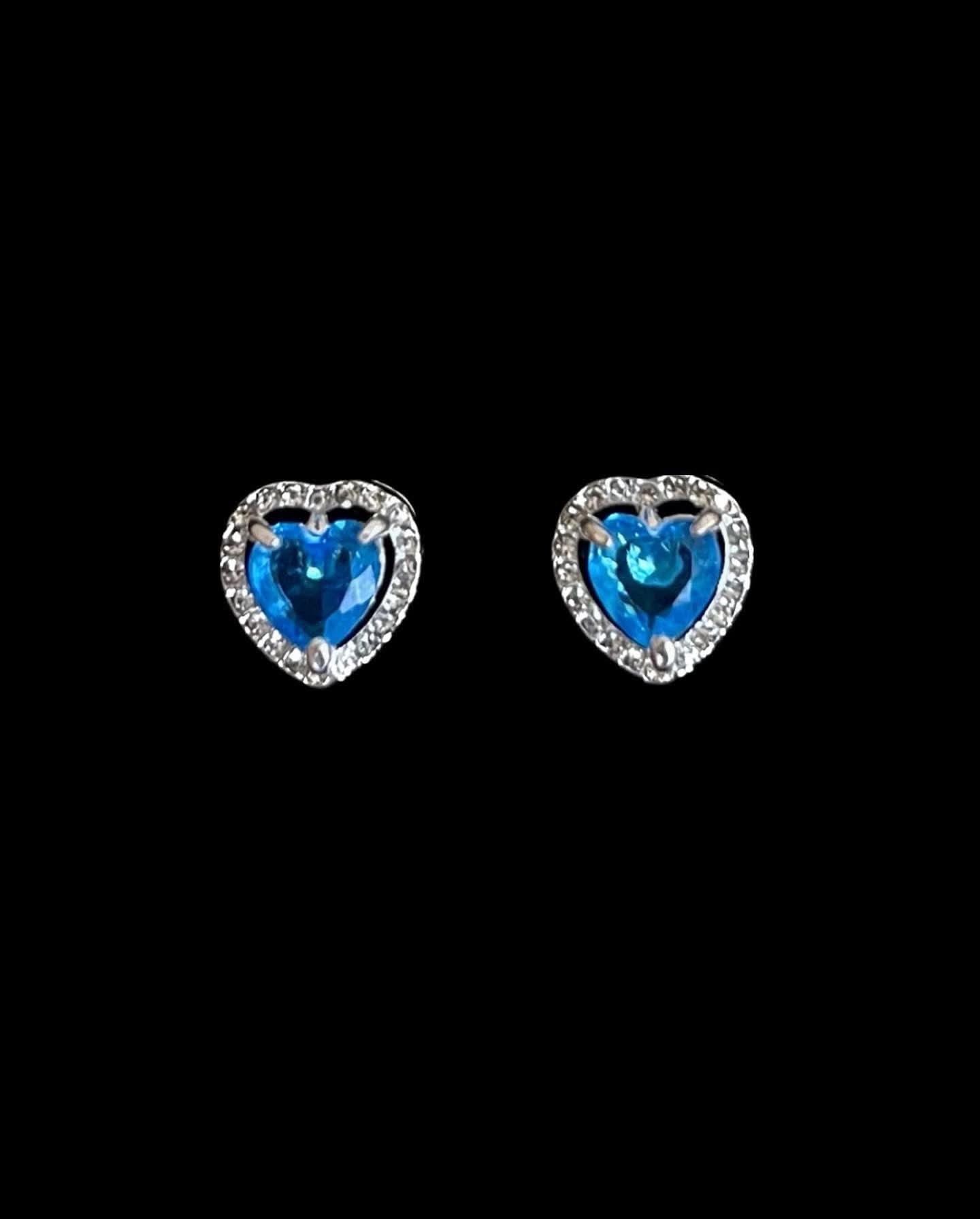 Set Colier Blue Hearts - Icedout.nm