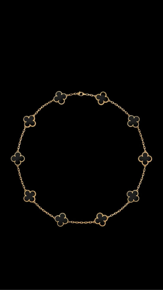 Set Colier Lucky Black&Gold - Icedout.nm