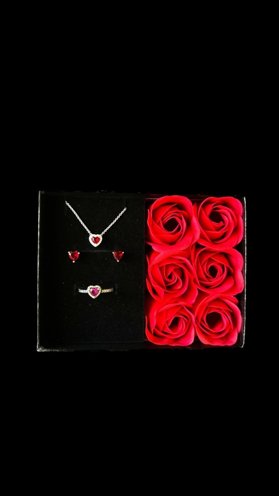 Set Red Heart 925 Medium - Icedout.nm