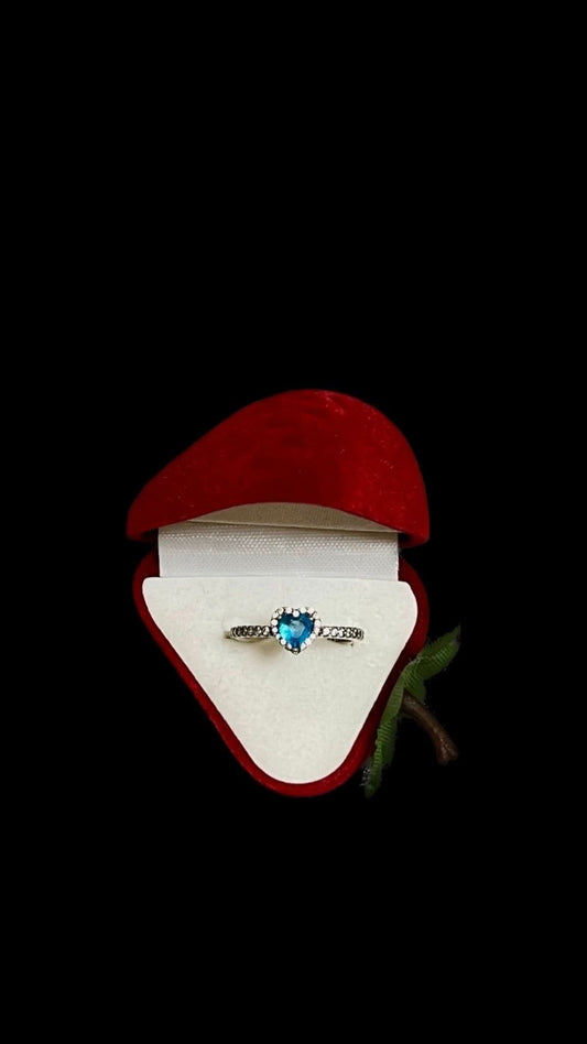 Set Strawberry Blue Heart 925 Silver - Icedout.nm