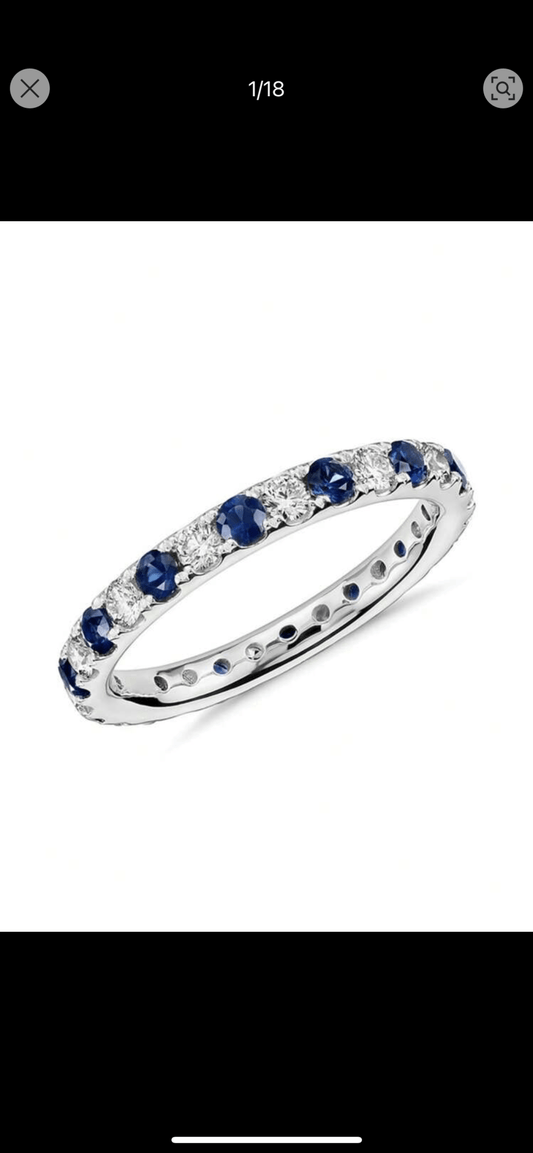 Set Strawberry Half Blue Tennis - Icedout.nm