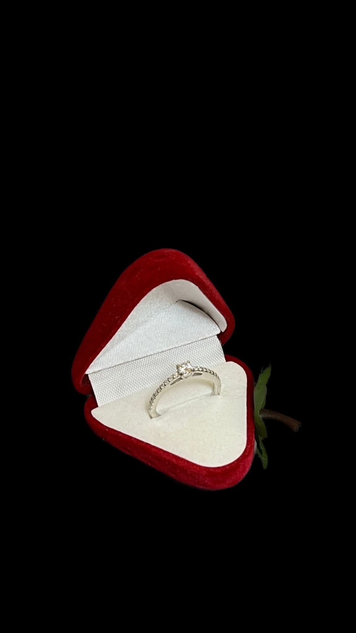 Set Strawberry Moissanite 925 Silver - Icedout.nm