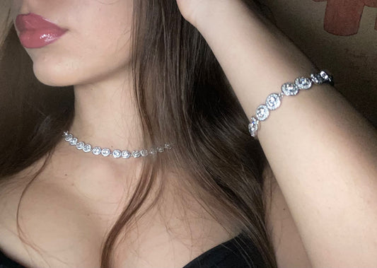 Set Tennis Round Silver - Icedout.nm