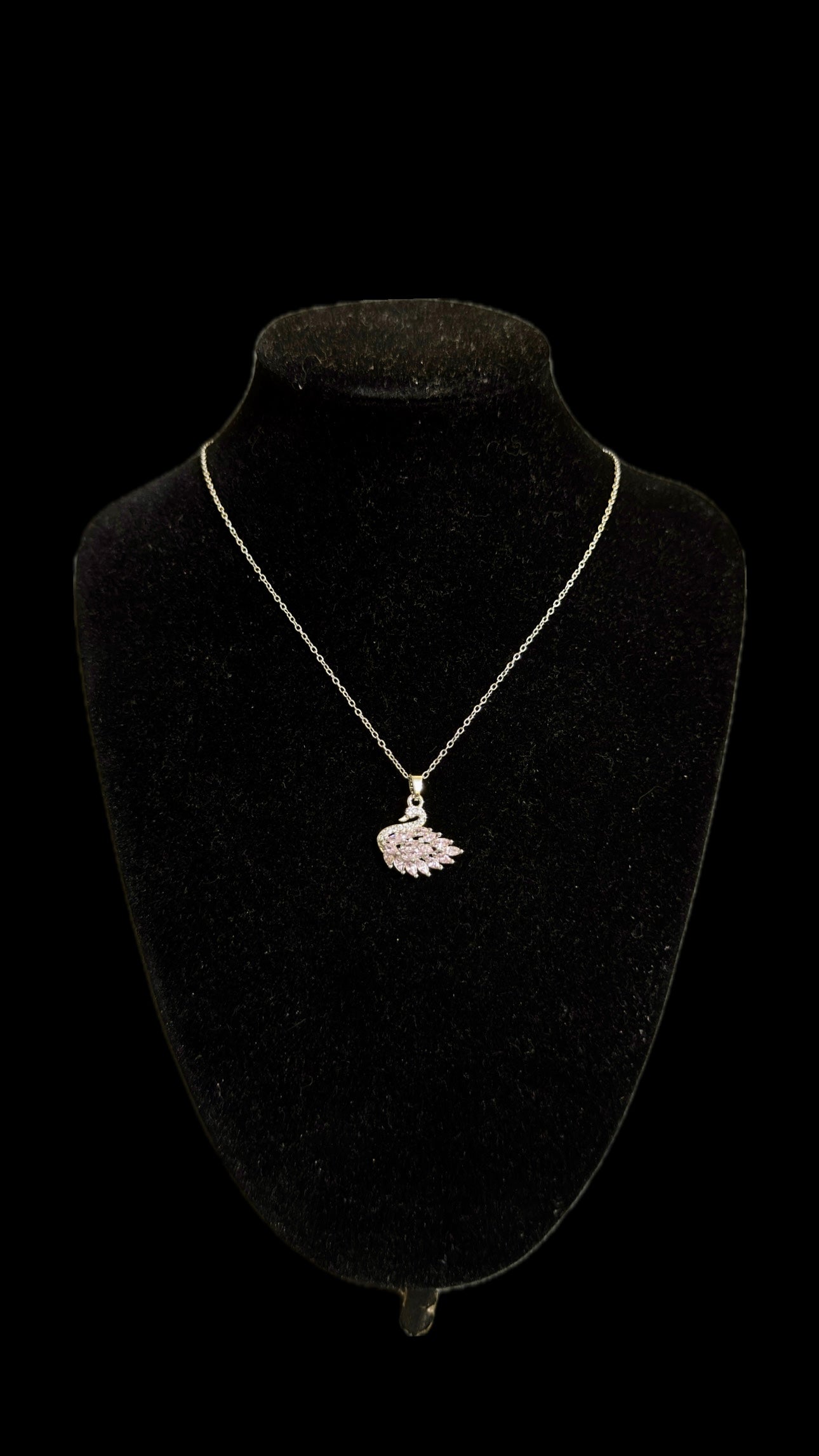 Set Lebada Pink + Inel + punguță de cadou