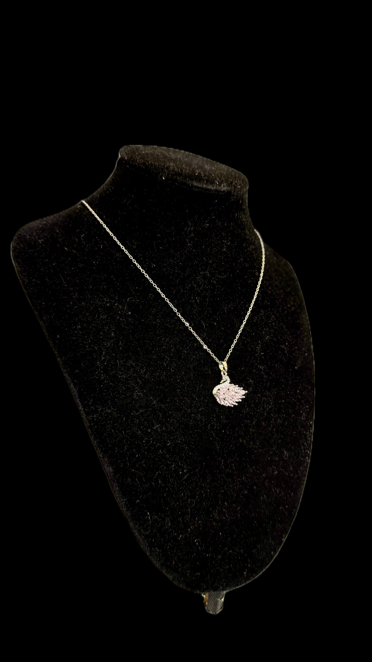 Set Lebada Pink + Inel + punguță de cadou