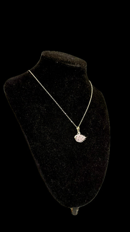 Set Lebada Pink + Inel + punguță de cadou