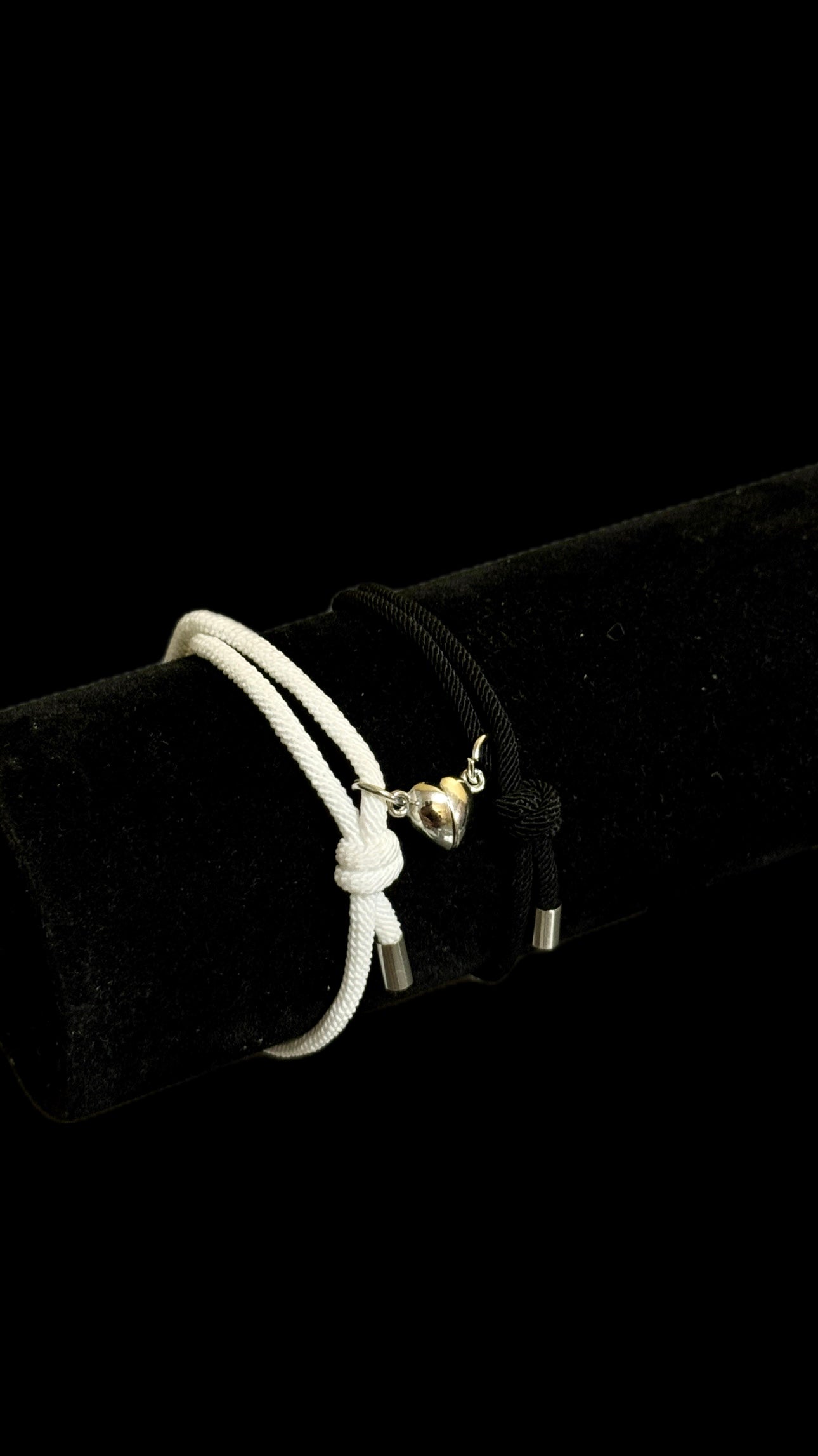 Bratari Duo Heart White&Black