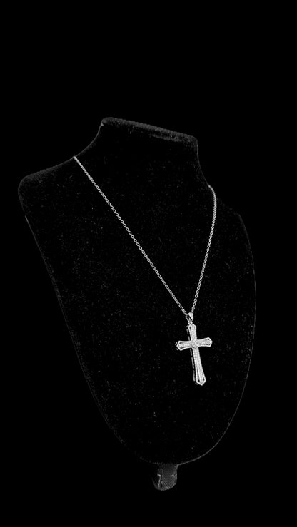 Colier Special Cross Silver