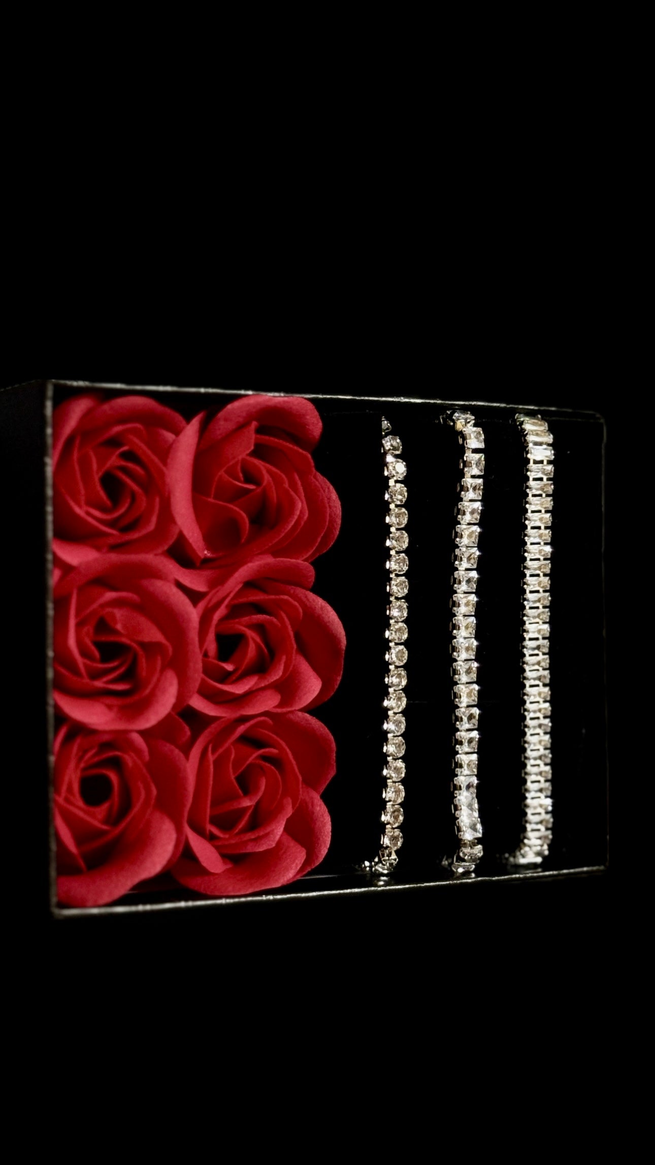 Set Brățară Tennis / Cristal Silver + Punguță de cadou