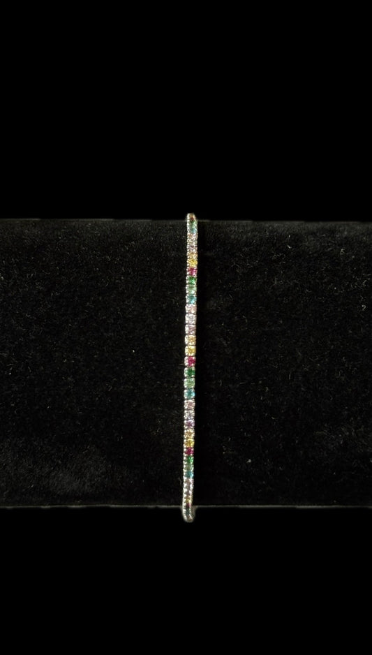 Bratara Tennis Argint 925 1 mm Multicolor - Icedout.nm