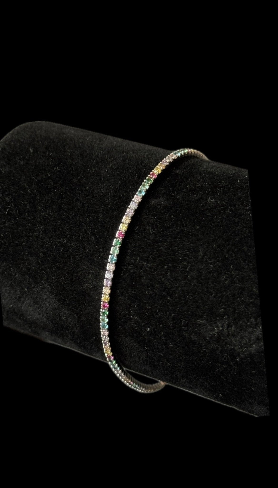 Bratara Tennis Argint 925 1 mm Multicolor - Icedout.nm