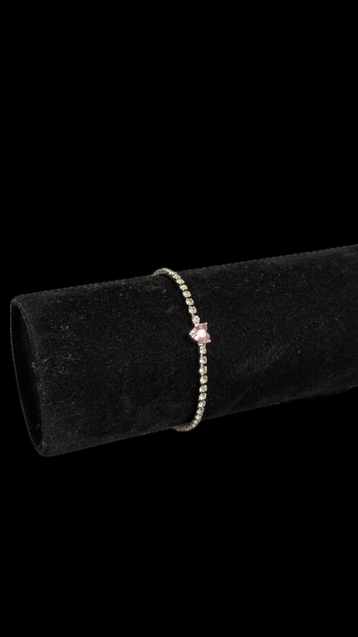 Brățara Tennis Heart Pink Reglabilă - Icedout.nm
