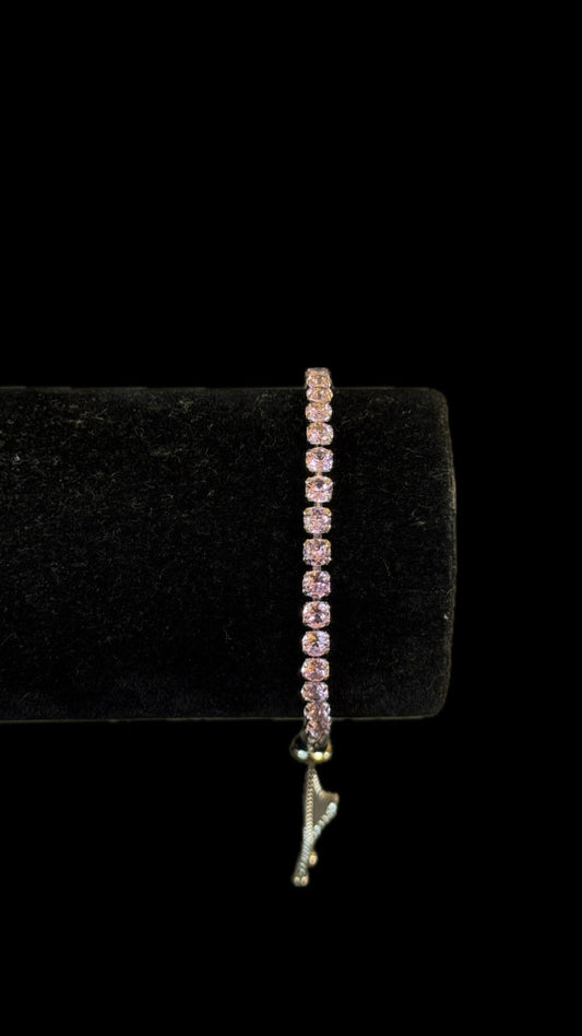 Bratara Tennis Pink Reglabila - Icedout.nm