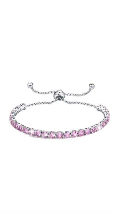 Bratara Tennis Pink Reglabila - Icedout.nm