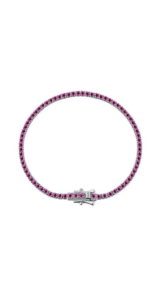 Bratara Tennis Ruby 2MM Argint 925 - Icedout.nm