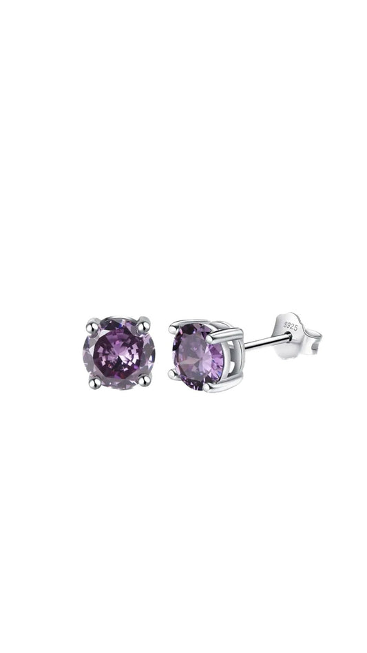 Cercei Amethyst Heart Argint 925 - Icedout.nm