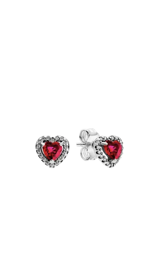 Cercei Red Heart Argint 925 - Icedout.nm