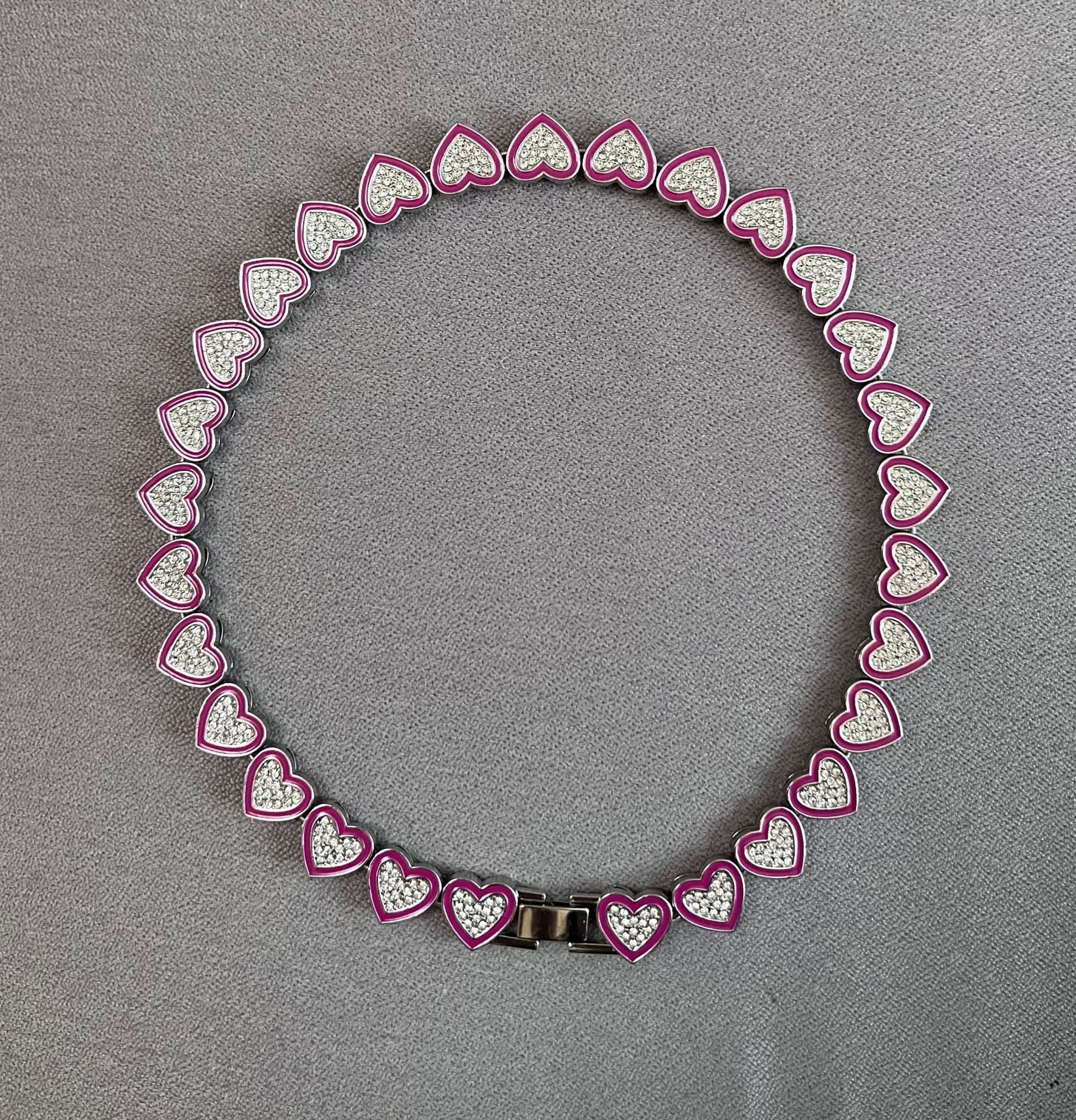 Colier All Eyes on Me Pink - Icedout.nm