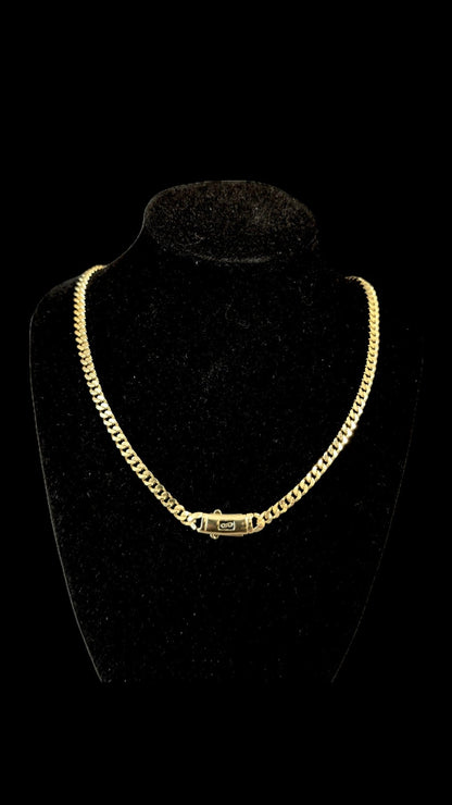 Colier Cuban 6 MM GOLD Placat cu Aur 18k - Icedout.nm