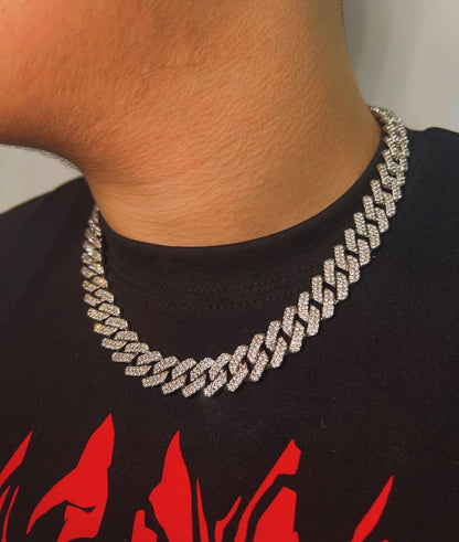 Colier Cuban Silver - Icedout.nm