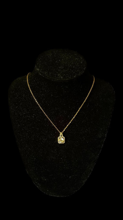 Colier Cube Gold - Icedout.nm