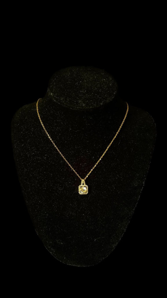 Colier Cube Gold - Icedout.nm