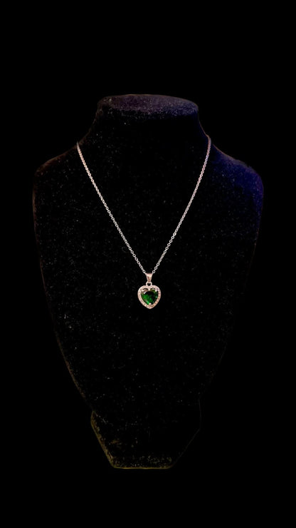 Colier Green Hearts - Icedout.nm