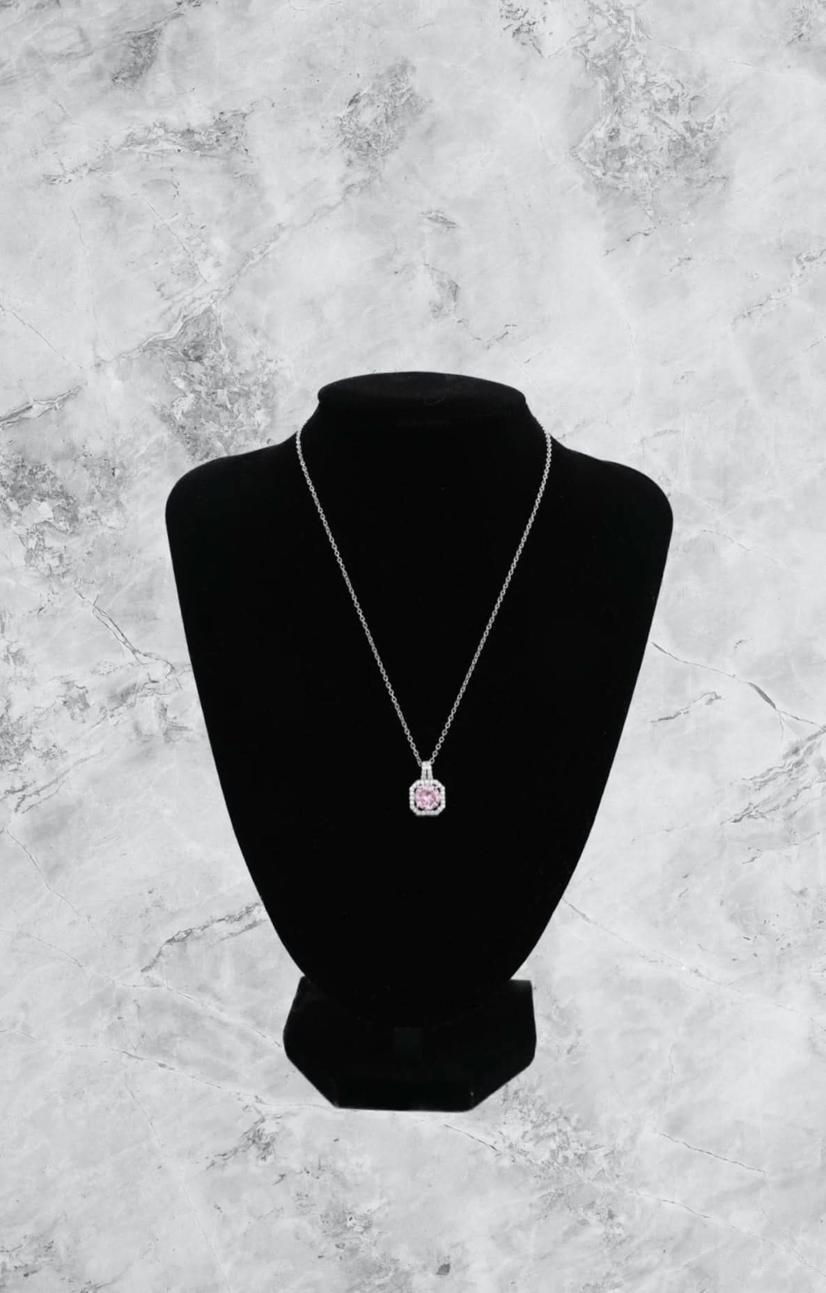 Colier Pink Cube - Icedout.nm