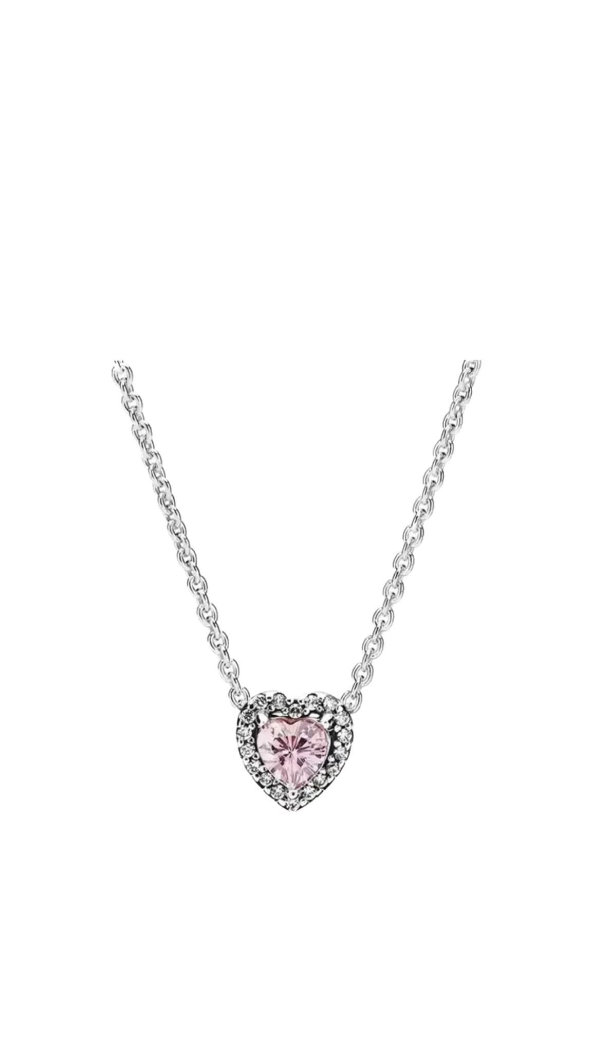 Colier Pink Heart 925 - Icedout.nm