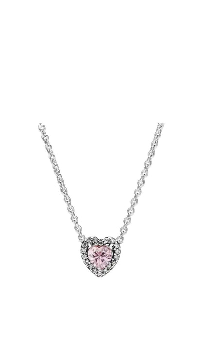 Colier Pink Heart 925 - Icedout.nm