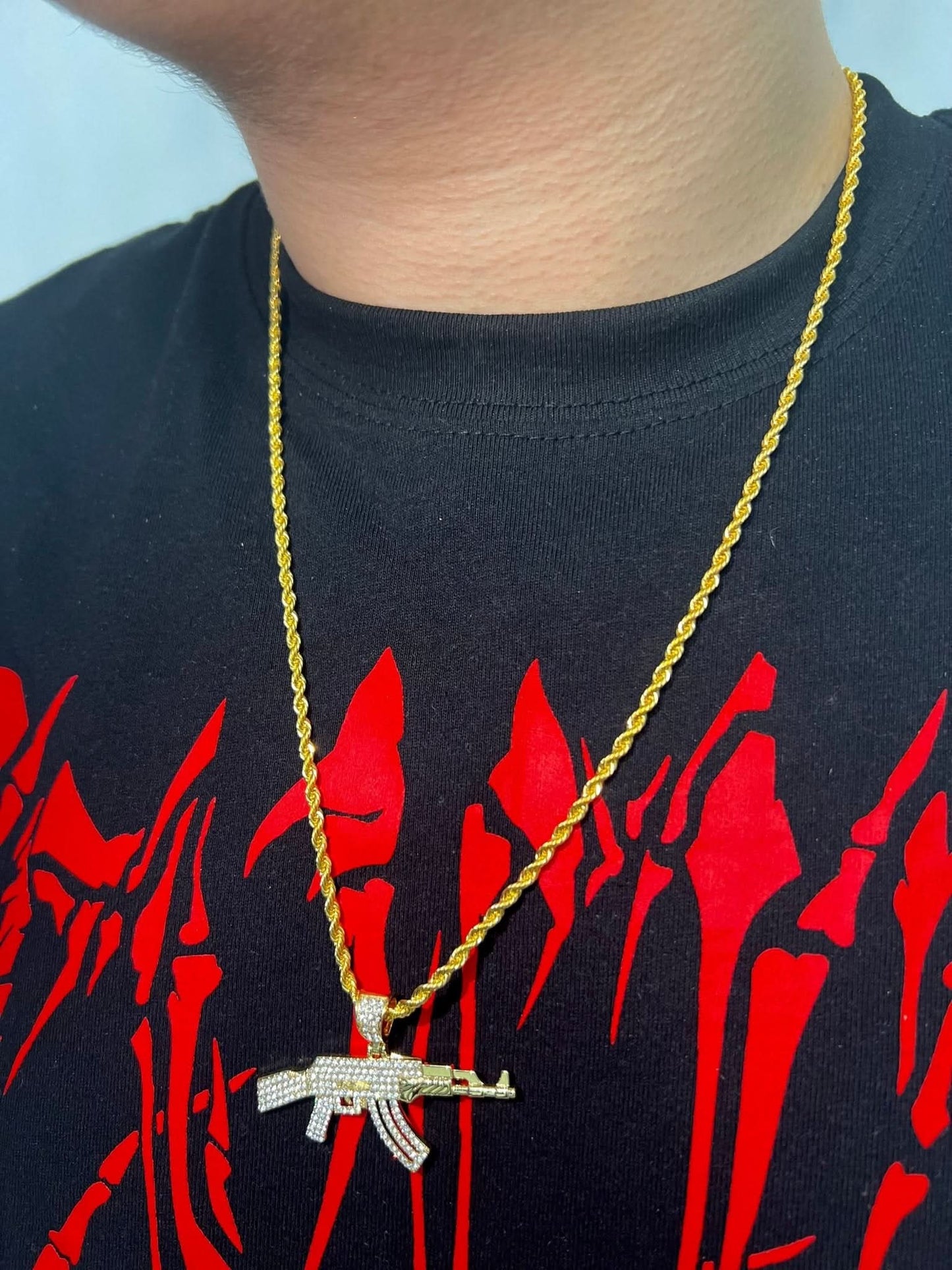 Colier Rope AK - 47 Gold - Icedout.nm