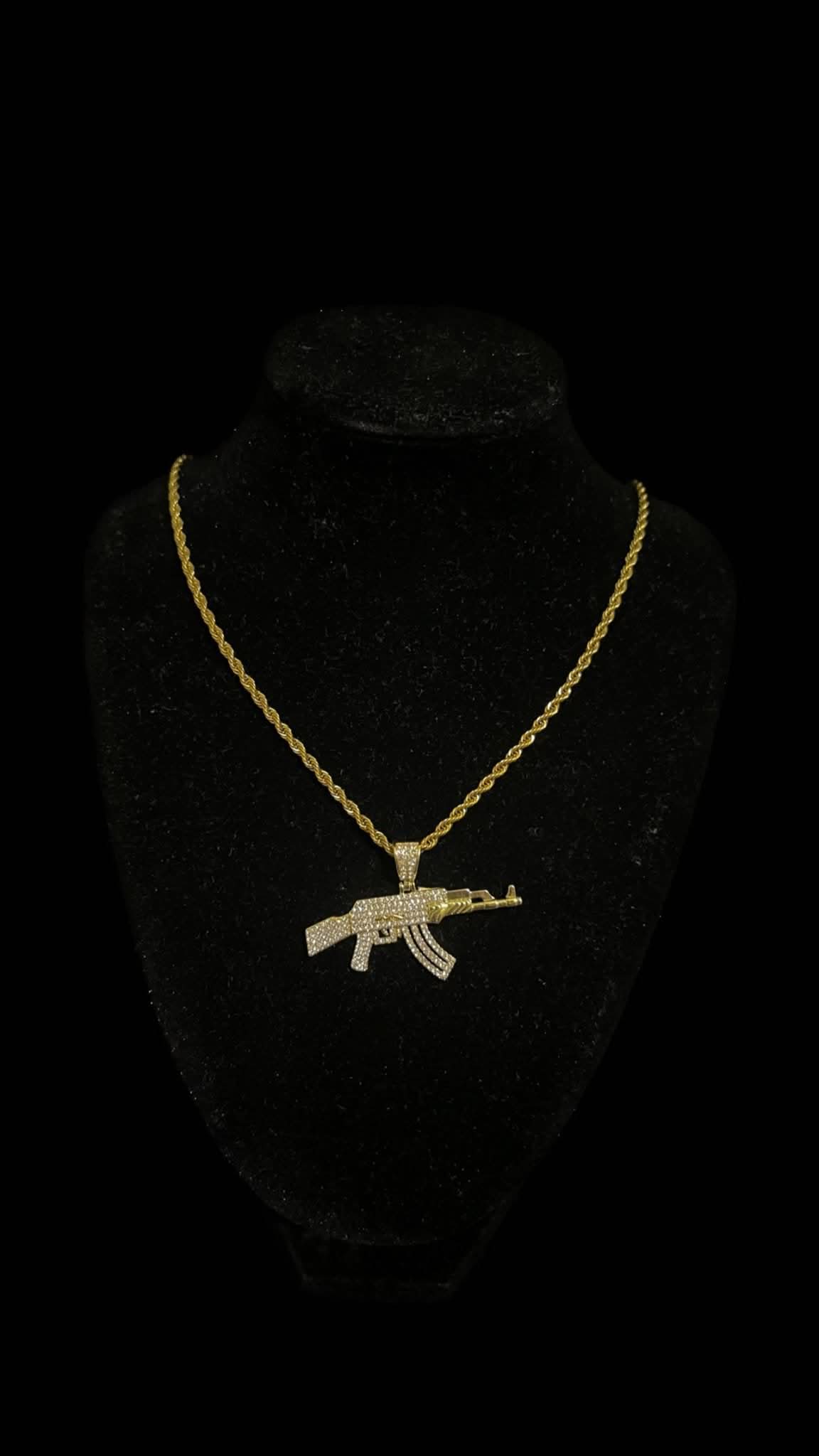 Colier Rope AK - 47 Gold - Icedout.nm